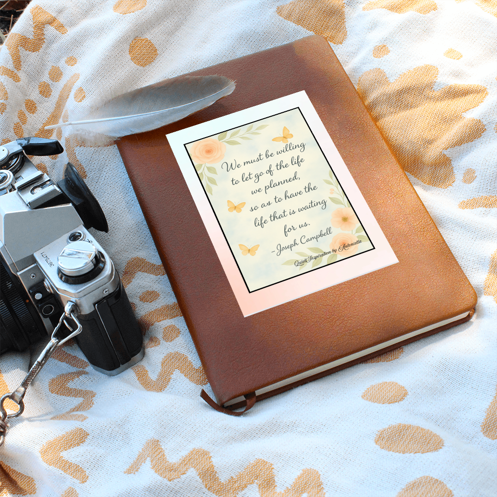 Let Go & Begin Again Inspirational Journal – Motivational Graphic Journal | Quiet Inspiration by Antonietta