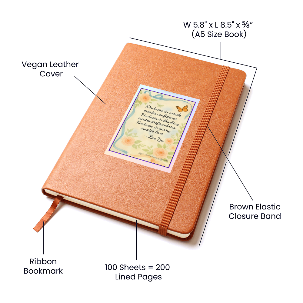 Kindness Reflection Graphic Journal | Quiet Inspiration by Antonietta