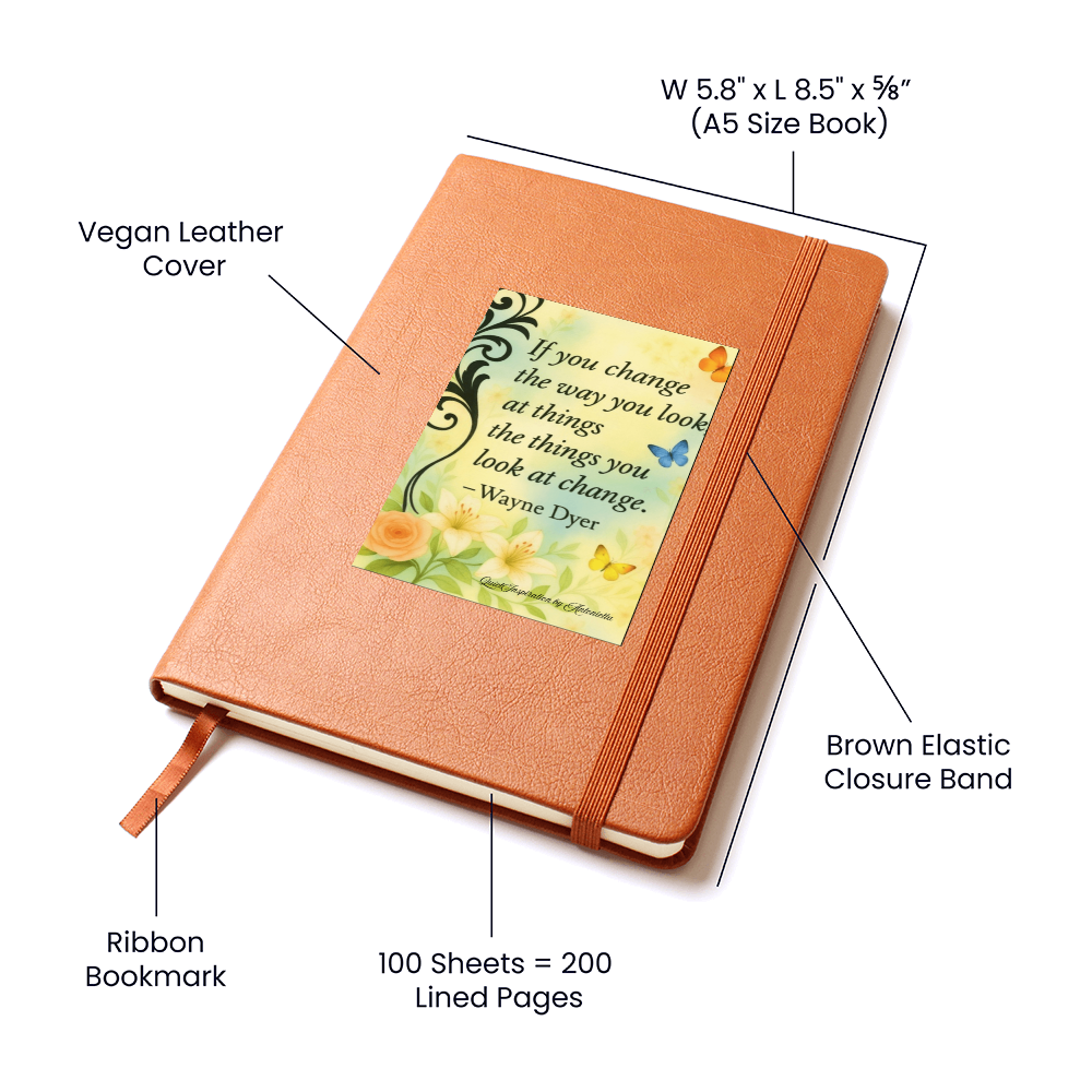 Positive Mindset Graphic Journal | Wayne Dyer Inspired | Quiet Inspiration by Antonietta