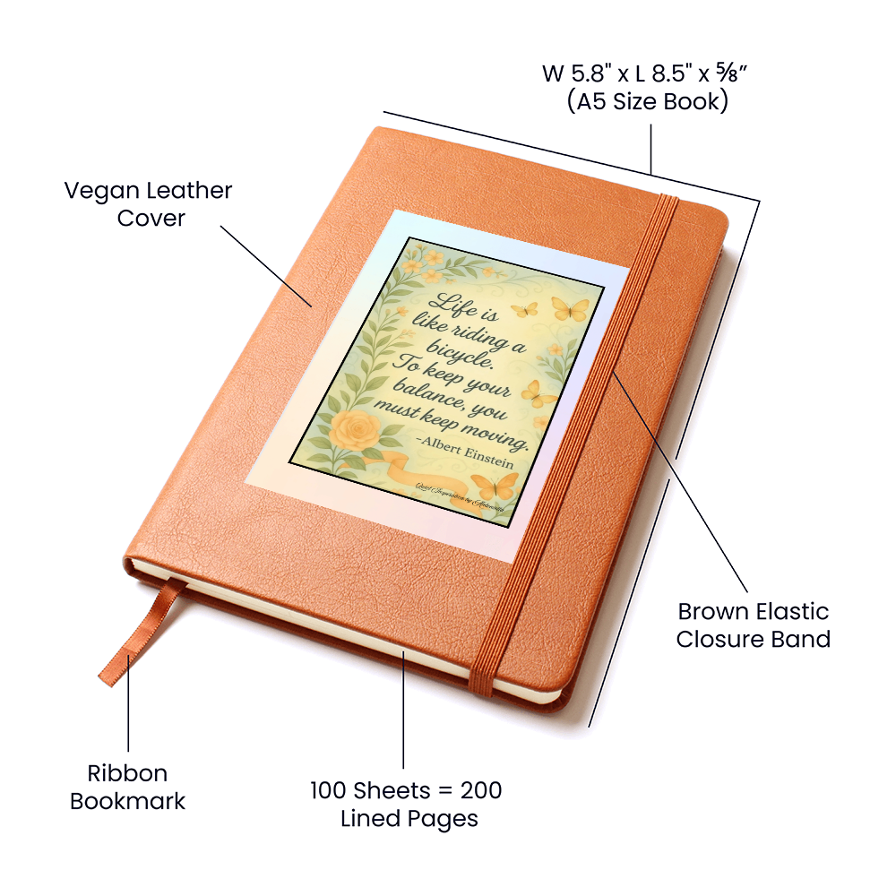 Keep Moving Forward Inspirational Graphic Journal