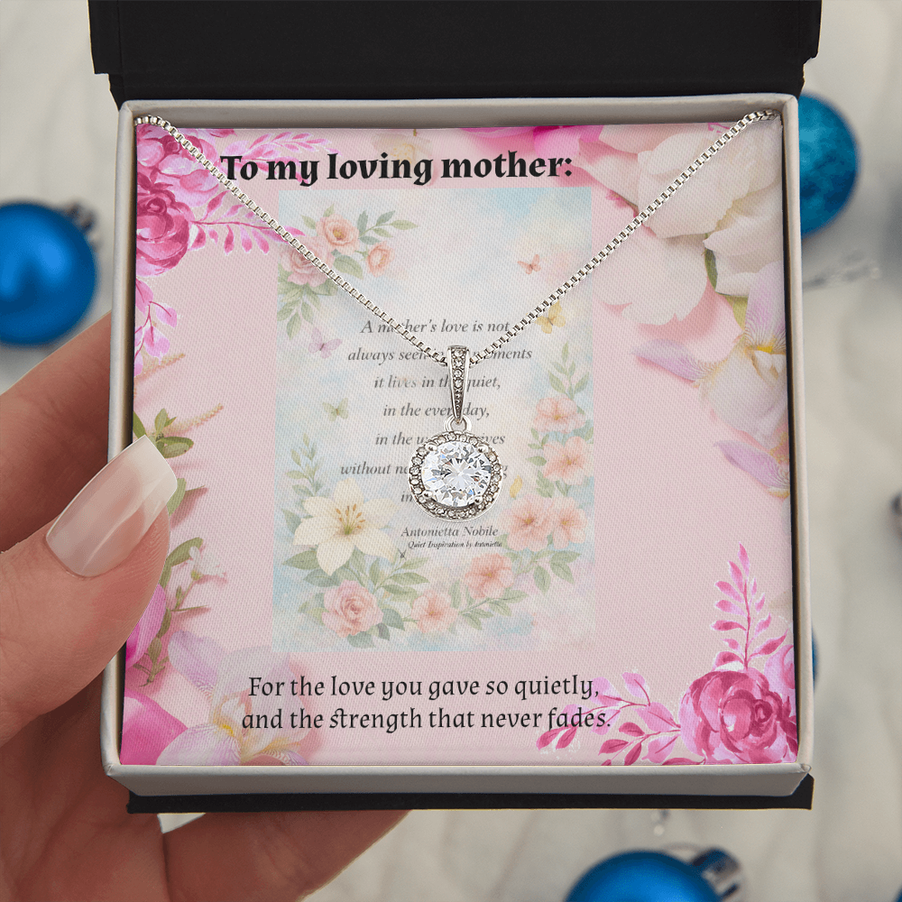 To My Loving Mother 💖 Eternal Hope Necklace | Meaningful Gift for Mom | Mother's Day Jewelry Keepsake