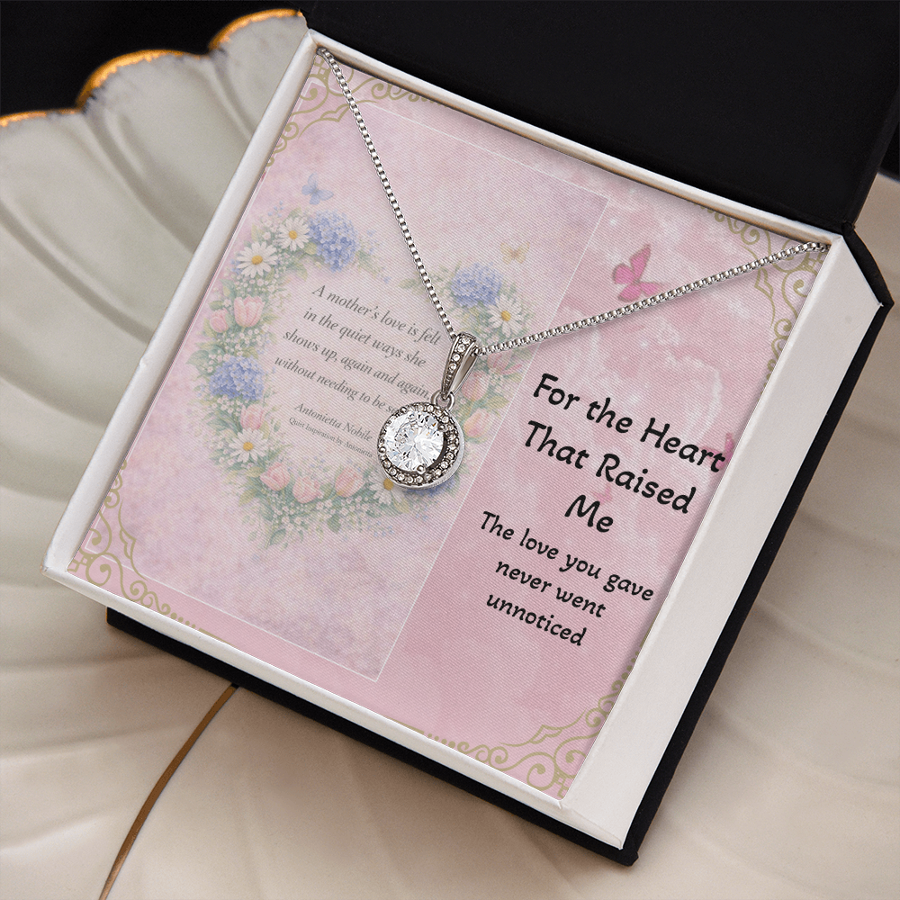 Mother's Day Necklace for Mom 💕 Meaningful Gift | “A Mother's Love is Felt in the Quiet Ways” | Eternal Hope Necklace Keepsake