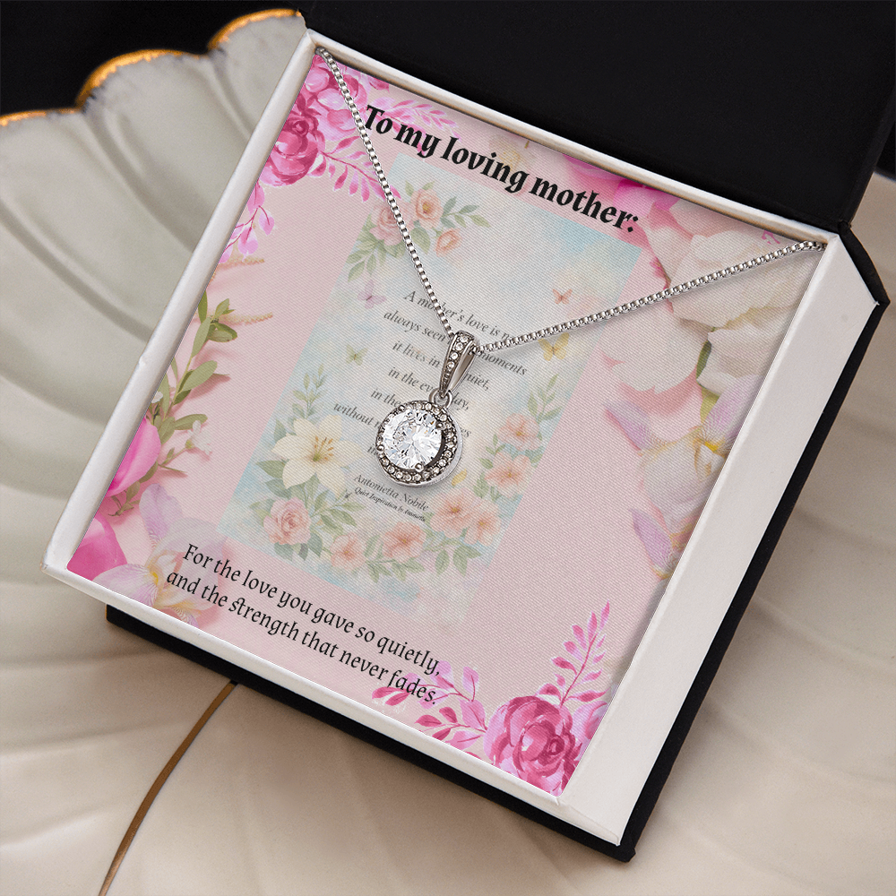 To My Loving Mother 💖 Eternal Hope Necklace | Meaningful Gift for Mom | Mother's Day Jewelry Keepsake