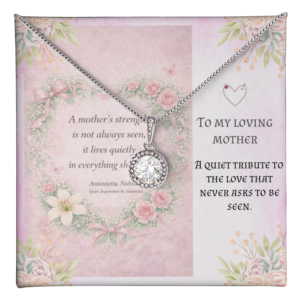 Meaningful Necklace for Mom – Emotional Mother's Day Gift, Inspirational Message Card Jewelry, Keepsake Gift for Her