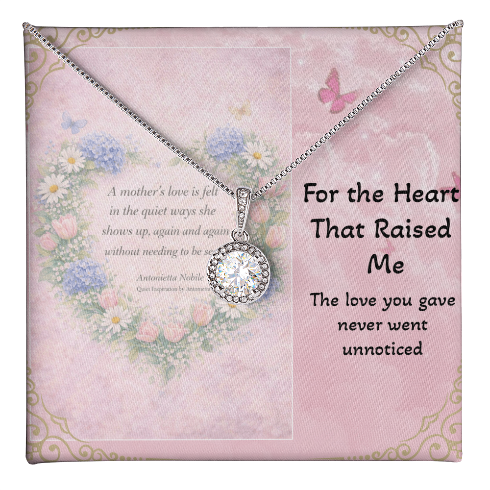 Mother's Day Necklace for Mom 💕 Meaningful Gift | “A Mother's Love is Felt in the Quiet Ways” | Eternal Hope Necklace Keepsake