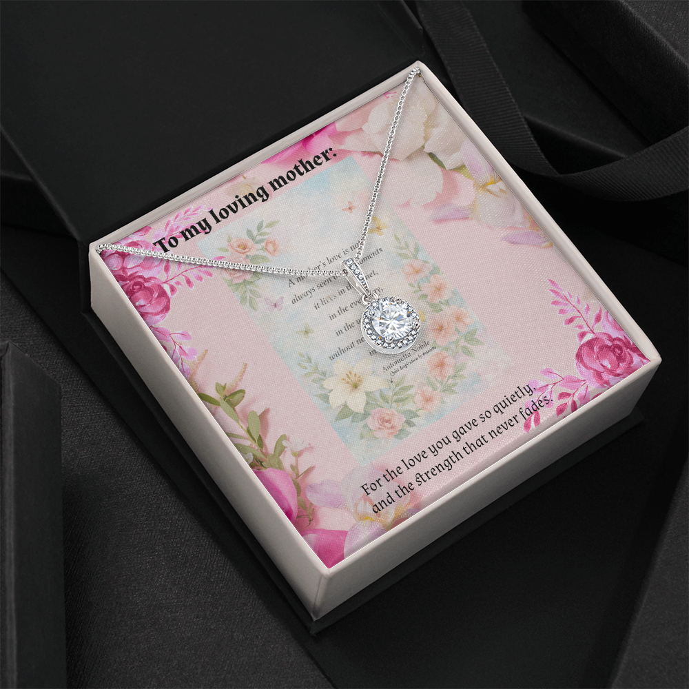 To My Loving Mother 💖 Eternal Hope Necklace | Meaningful Gift for Mom | Mother's Day Jewelry Keepsake