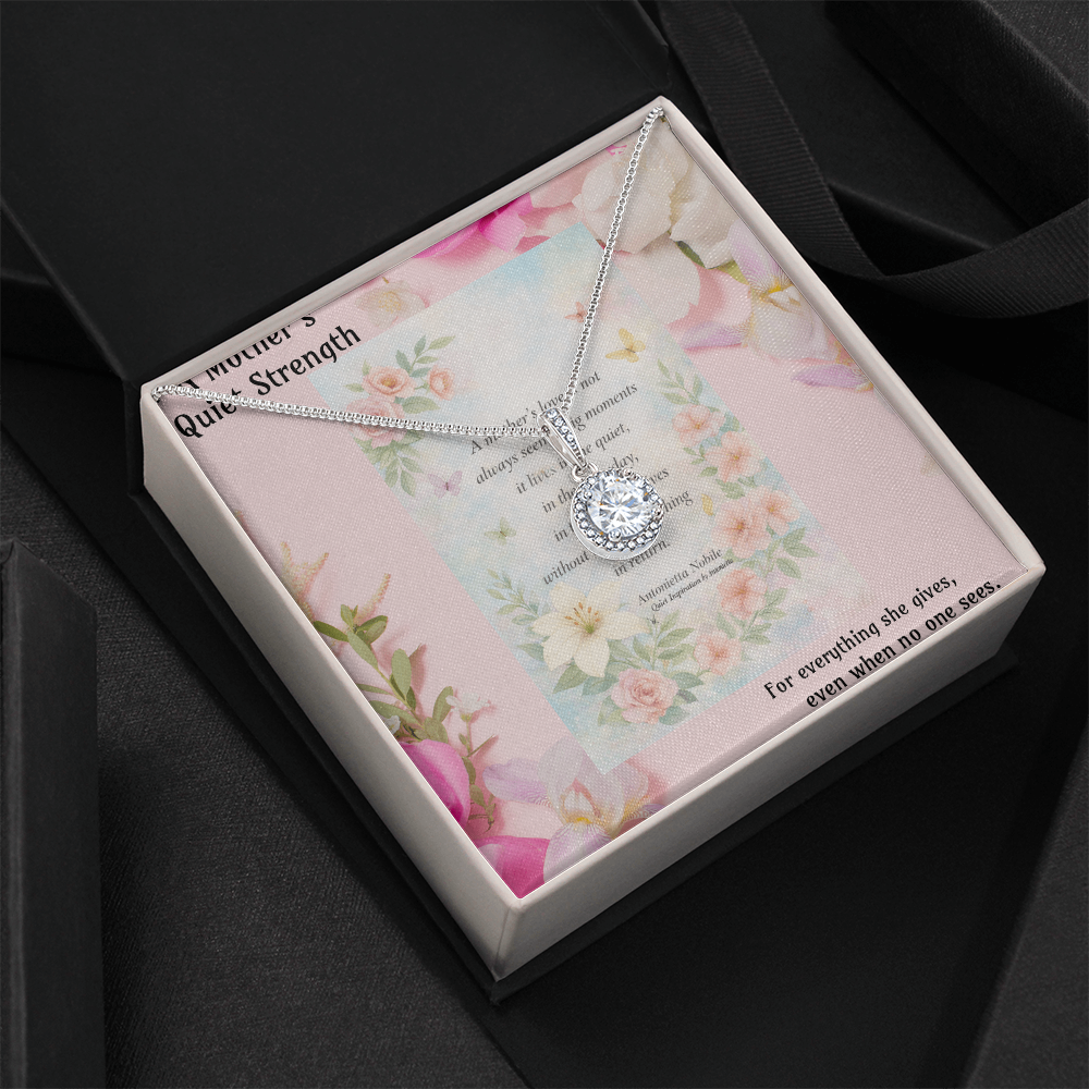 Meaningful Necklace for Mom – Emotional Mother's Day Gift, Inspirational Jewelry with Message Card, Keepsake Gift for Her