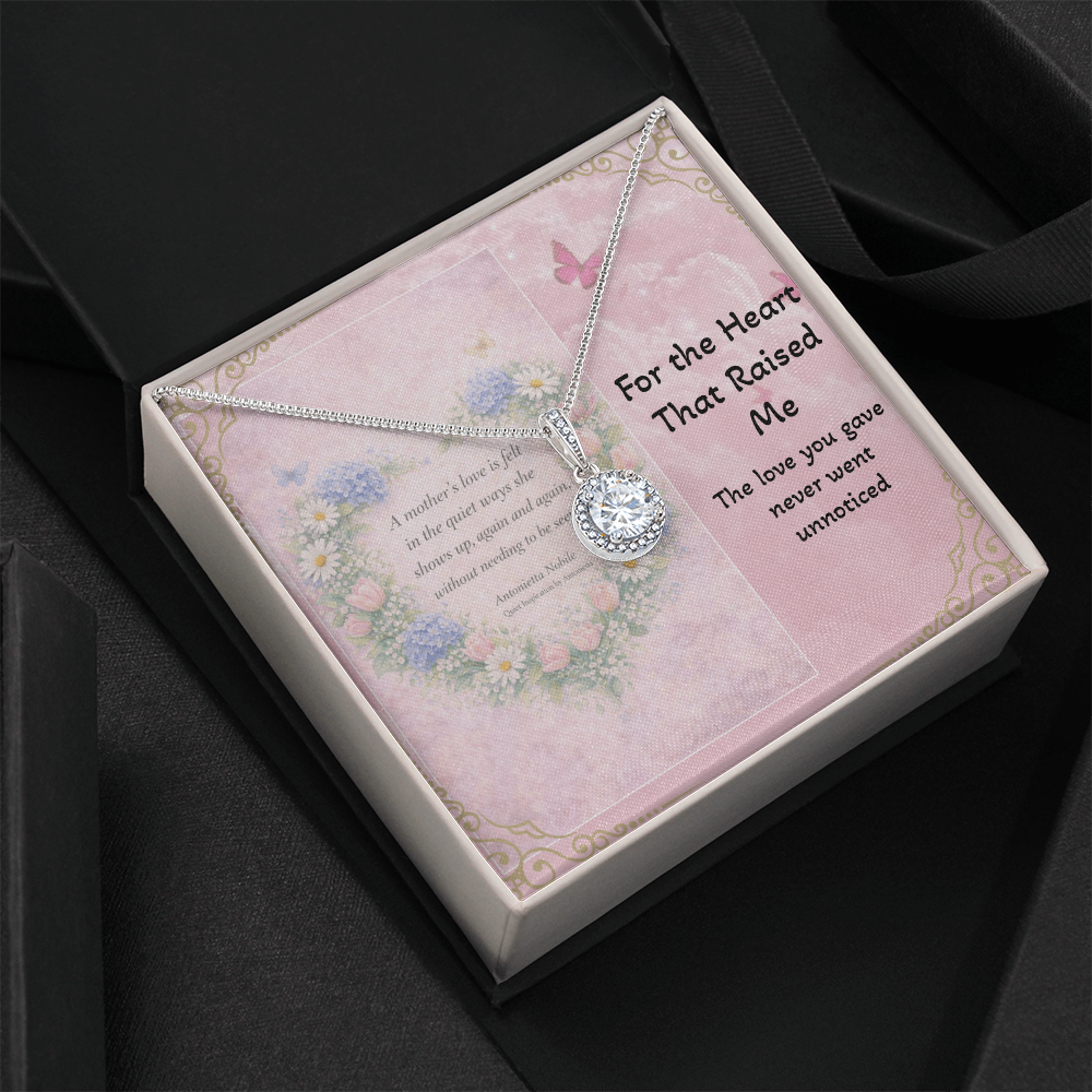 Mother's Day Necklace for Mom 💕 Meaningful Gift | “A Mother's Love is Felt in the Quiet Ways” | Eternal Hope Necklace Keepsake