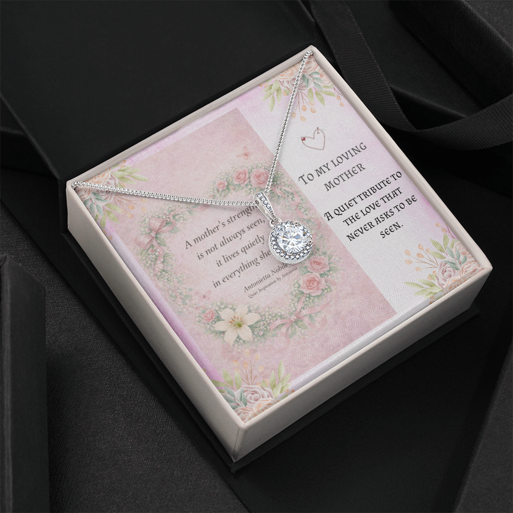 Meaningful Necklace for Mom – Emotional Mother's Day Gift, Inspirational Message Card Jewelry, Keepsake Gift for Her
