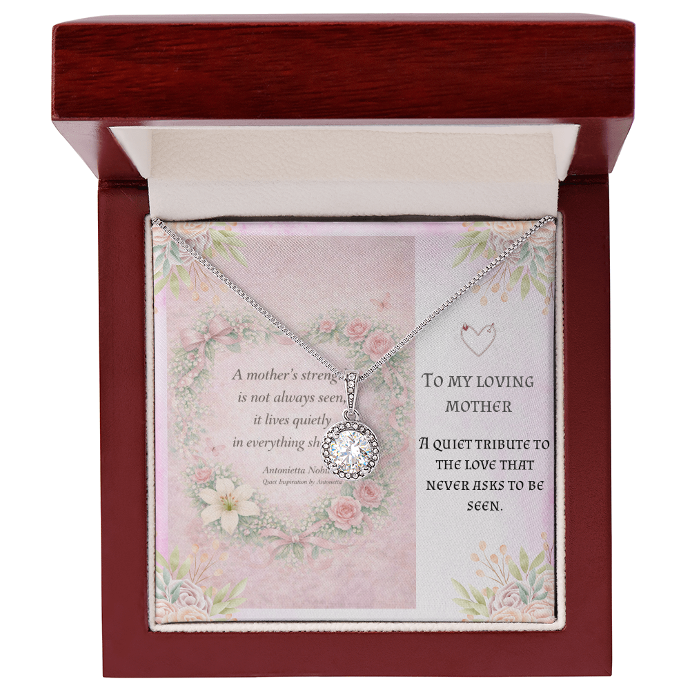 Meaningful Necklace for Mom – Emotional Mother's Day Gift, Inspirational Message Card Jewelry, Keepsake Gift for Her