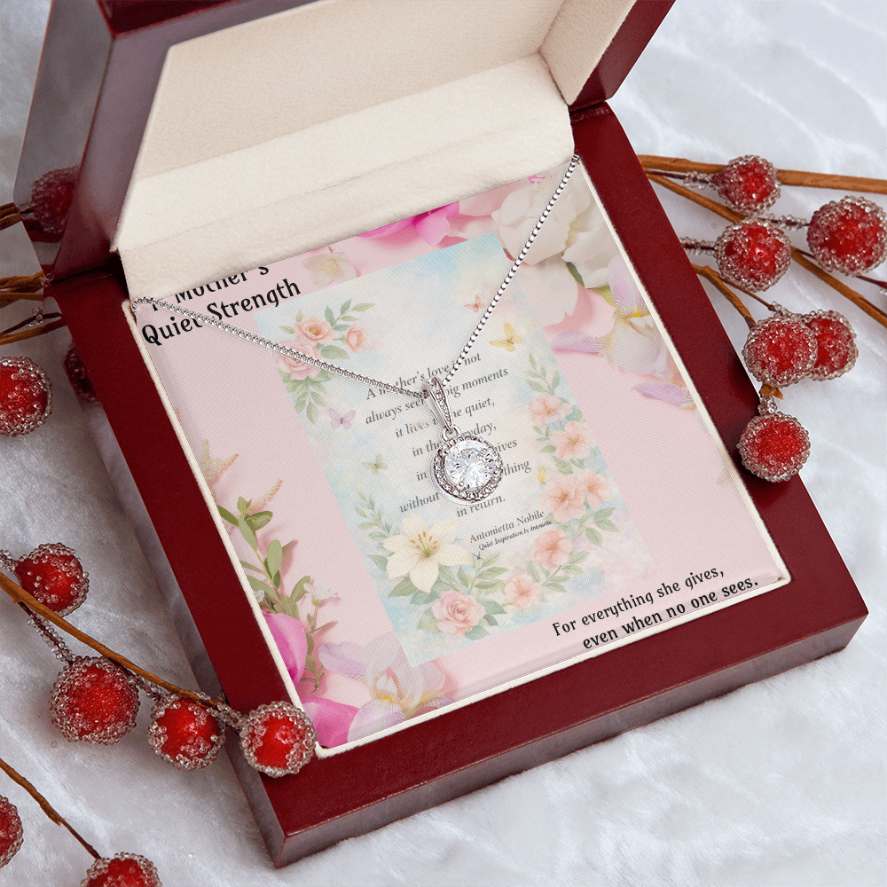 Meaningful Necklace for Mom – Emotional Mother's Day Gift, Inspirational Jewelry with Message Card, Keepsake Gift for Her