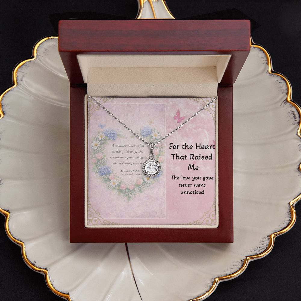 Mother's Day Necklace for Mom 💕 Meaningful Gift | “A Mother's Love is Felt in the Quiet Ways” | Eternal Hope Necklace Keepsake