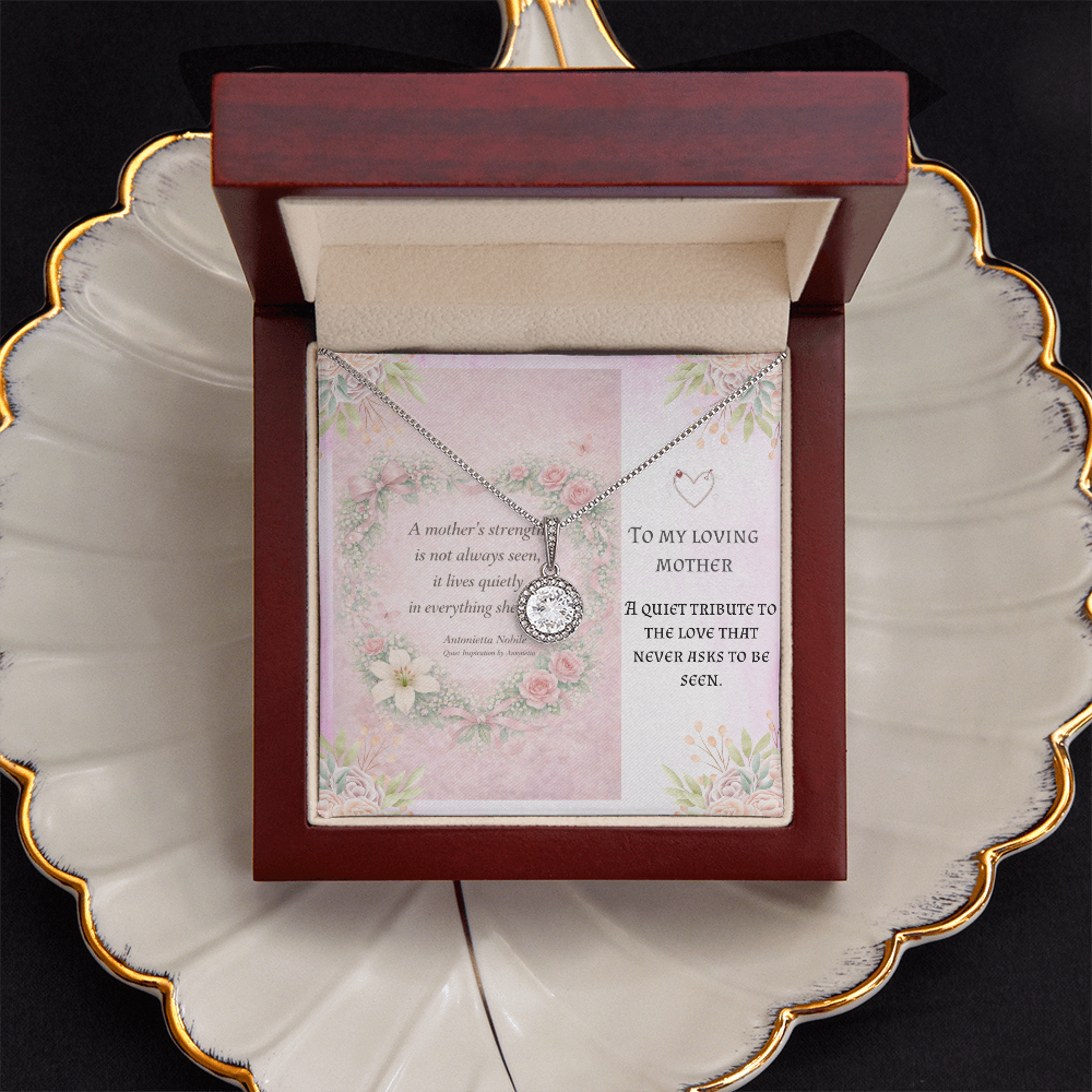 Meaningful Necklace for Mom – Emotional Mother's Day Gift, Inspirational Message Card Jewelry, Keepsake Gift for Her
