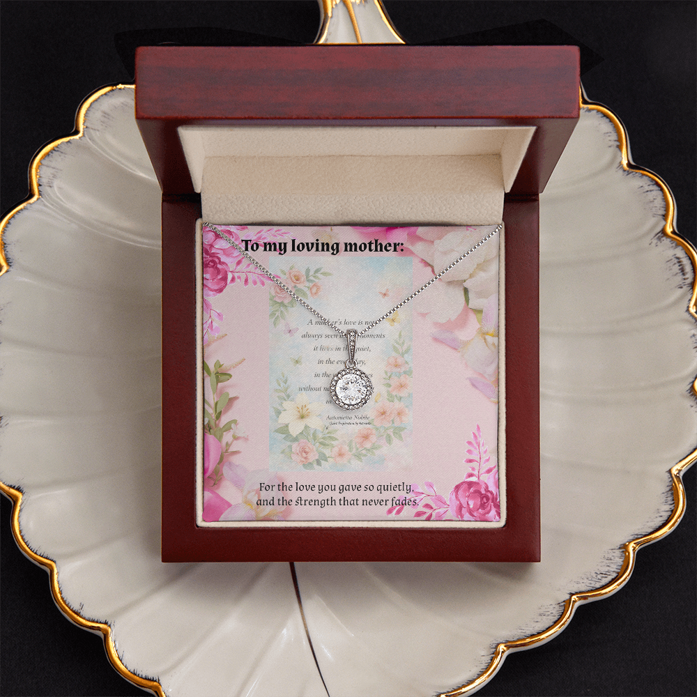 To My Loving Mother 💖 Eternal Hope Necklace | Meaningful Gift for Mom | Mother's Day Jewelry Keepsake