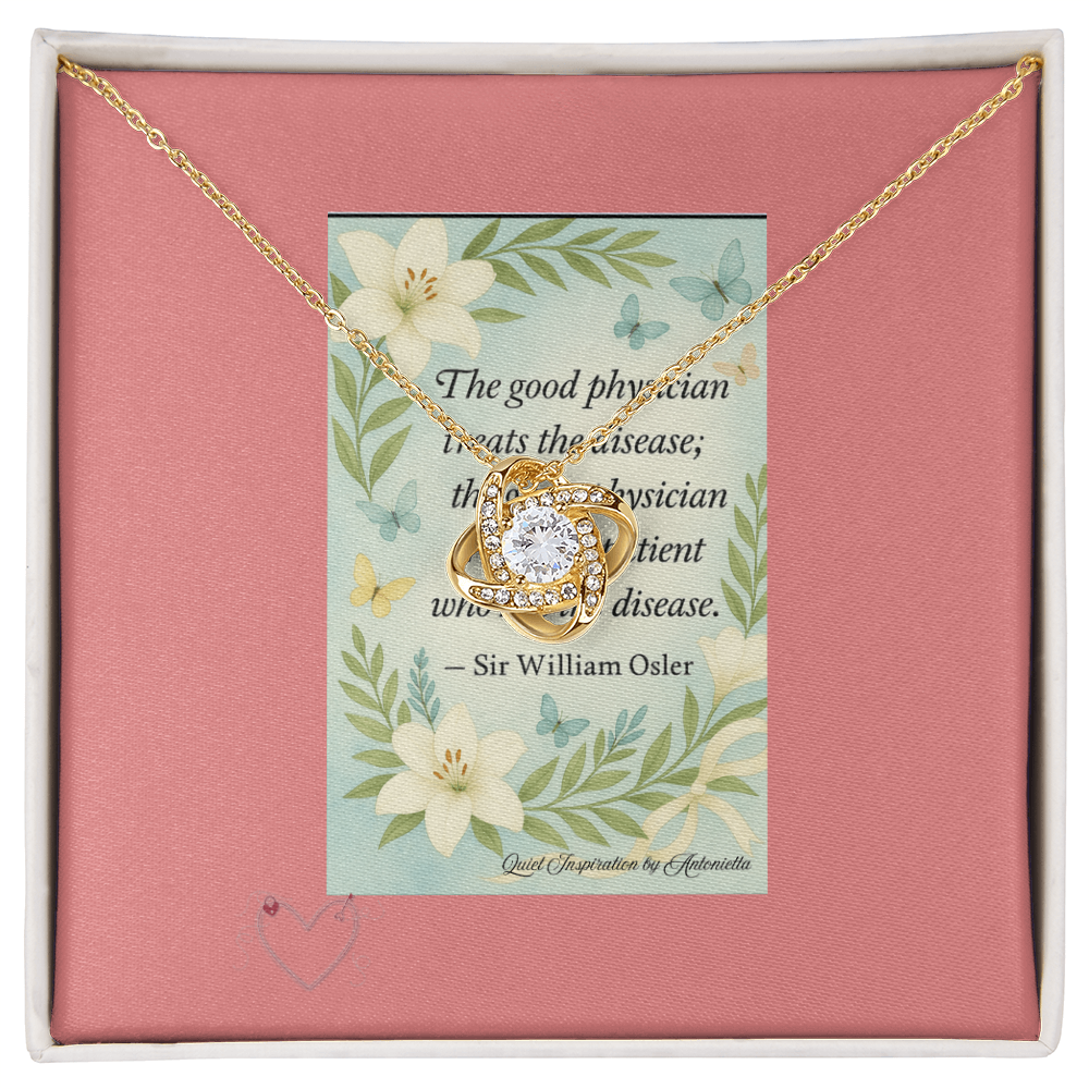 A Gentle Reminder – Inspirational Love Knot Necklace | Encouragement Gift for Healing & Strength