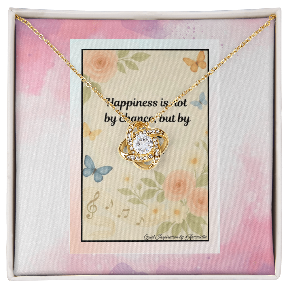 Inspirational Happiness Quote Necklace Gift – Motivational Jewelry for Women, Positive Mindset Encouragement Gift, Self Love & Healing Message Card Necklace