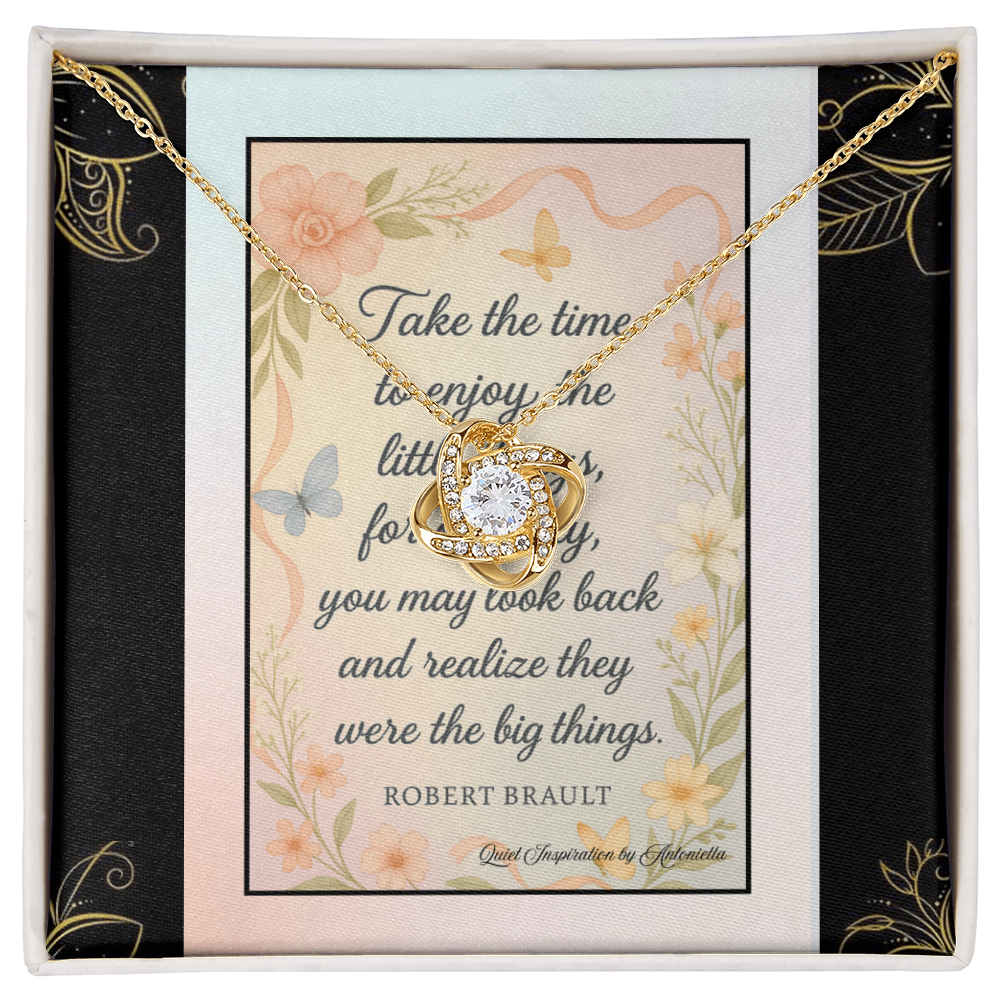 Take Time to Enjoy the Little Things | Meaningful Gift for Her | Encouragement Jewelry , Quiet Inspiration by Antonietta