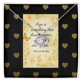 Funny Love Knot Necklace Gift for Women – “Age Is Just a Number” Inspirational Humor Jewelry, Birthday Gift Necklace, Best Friend Gift, Unique Encouragement Pendant