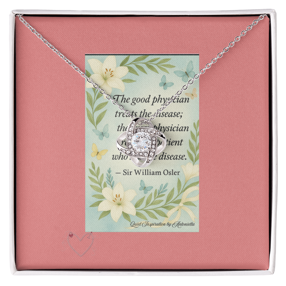 A Gentle Reminder – Inspirational Love Knot Necklace | Encouragement Gift for Healing & Strength