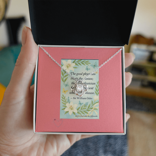 A Gentle Reminder – Inspirational Love Knot Necklace | Encouragement Gift for Healing & Strength