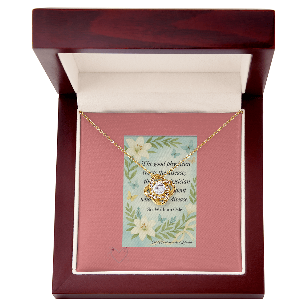 A Gentle Reminder – Inspirational Love Knot Necklace | Encouragement Gift for Healing & Strength