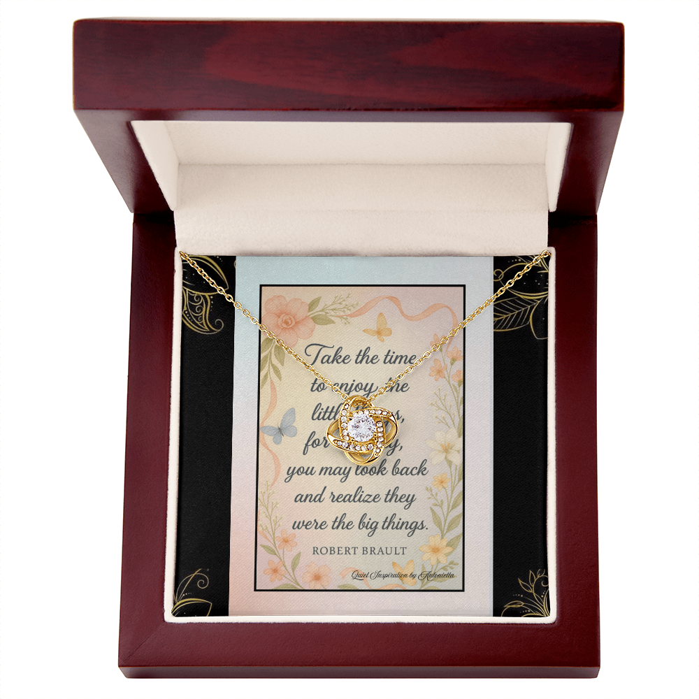 Take Time to Enjoy the Little Things | Meaningful Gift for Her | Encouragement Jewelry , Quiet Inspiration by Antonietta