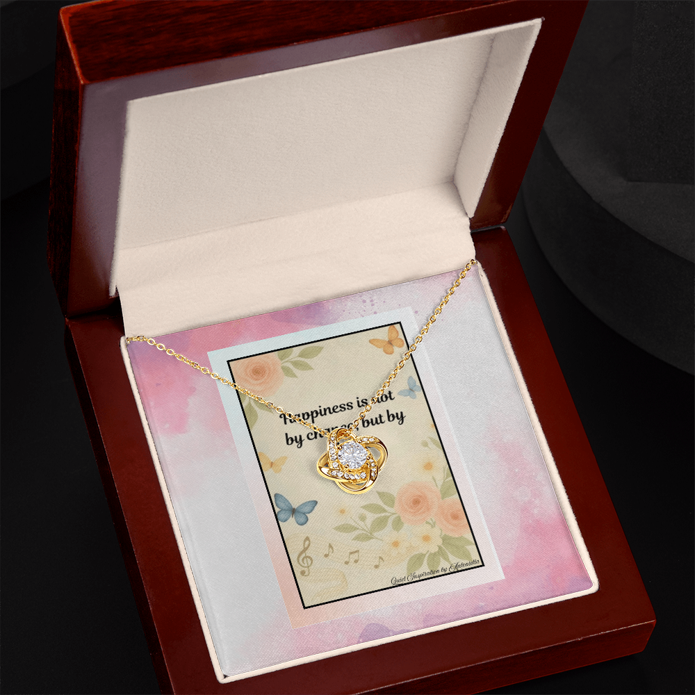 Inspirational Happiness Quote Necklace Gift – Motivational Jewelry for Women, Positive Mindset Encouragement Gift, Self Love & Healing Message Card Necklace