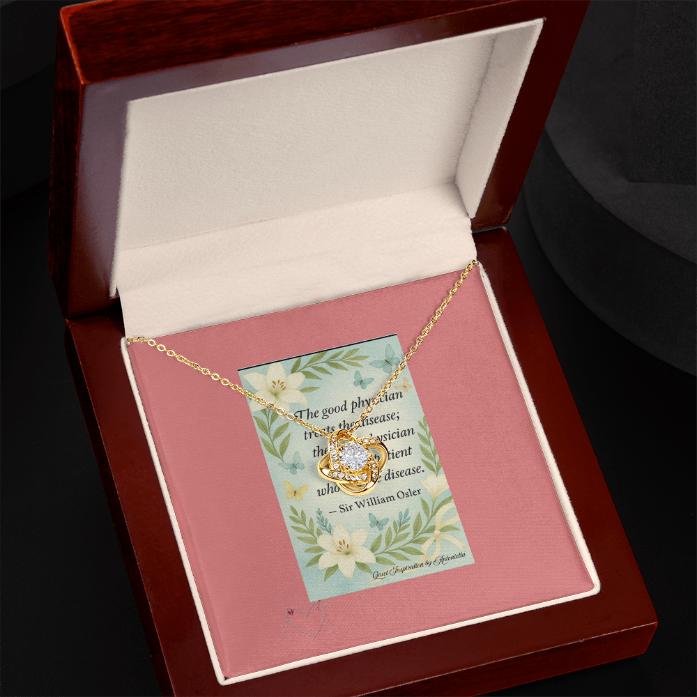 A Gentle Reminder – Inspirational Love Knot Necklace | Encouragement Gift for Healing & Strength