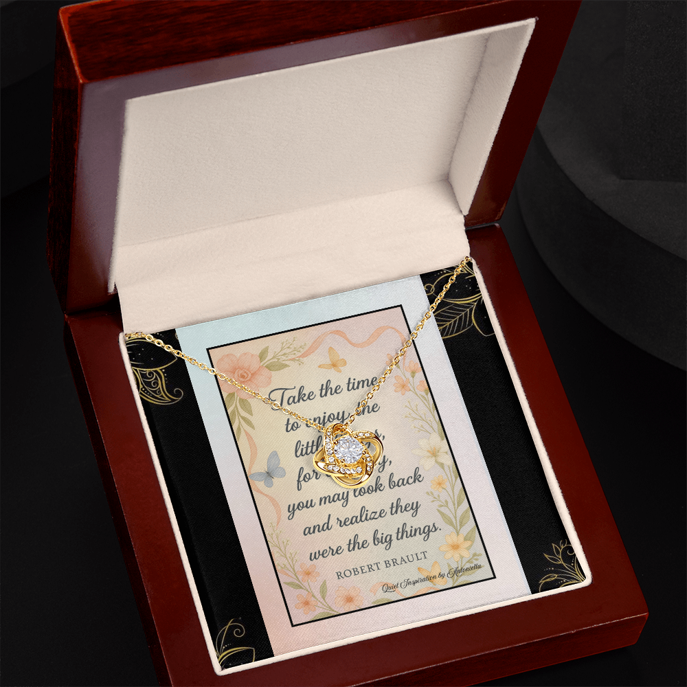 Take Time to Enjoy the Little Things | Meaningful Gift for Her | Encouragement Jewelry , Quiet Inspiration by Antonietta