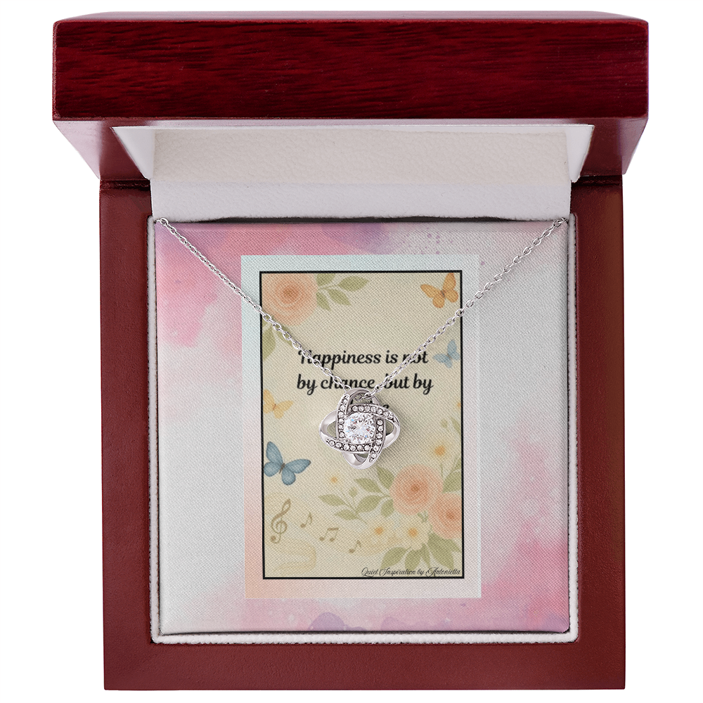 Inspirational Happiness Quote Necklace Gift – Motivational Jewelry for Women, Positive Mindset Encouragement Gift, Self Love & Healing Message Card Necklace