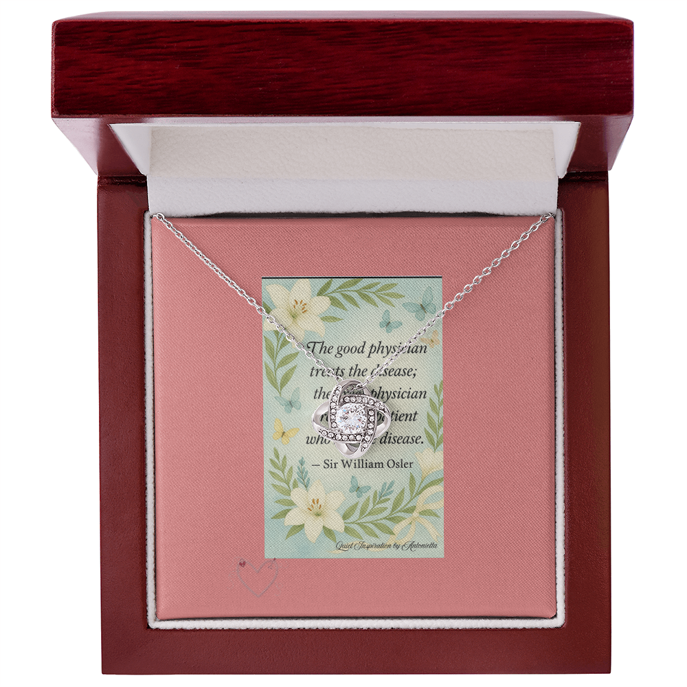 A Gentle Reminder – Inspirational Love Knot Necklace | Encouragement Gift for Healing & Strength