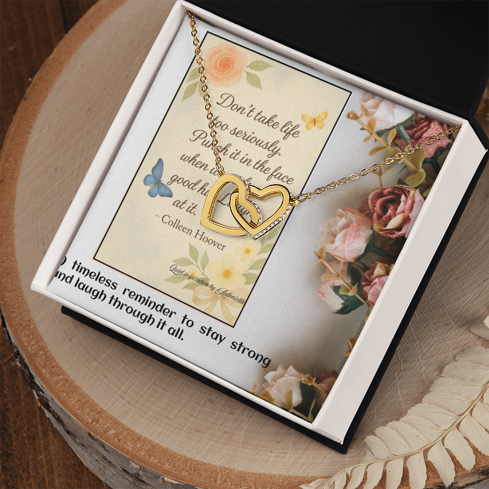 Inspirational Quote Necklace for Women – Encouragement Gift for Her – Strength & Resilience Jewelry – Motivational Pendant Gift