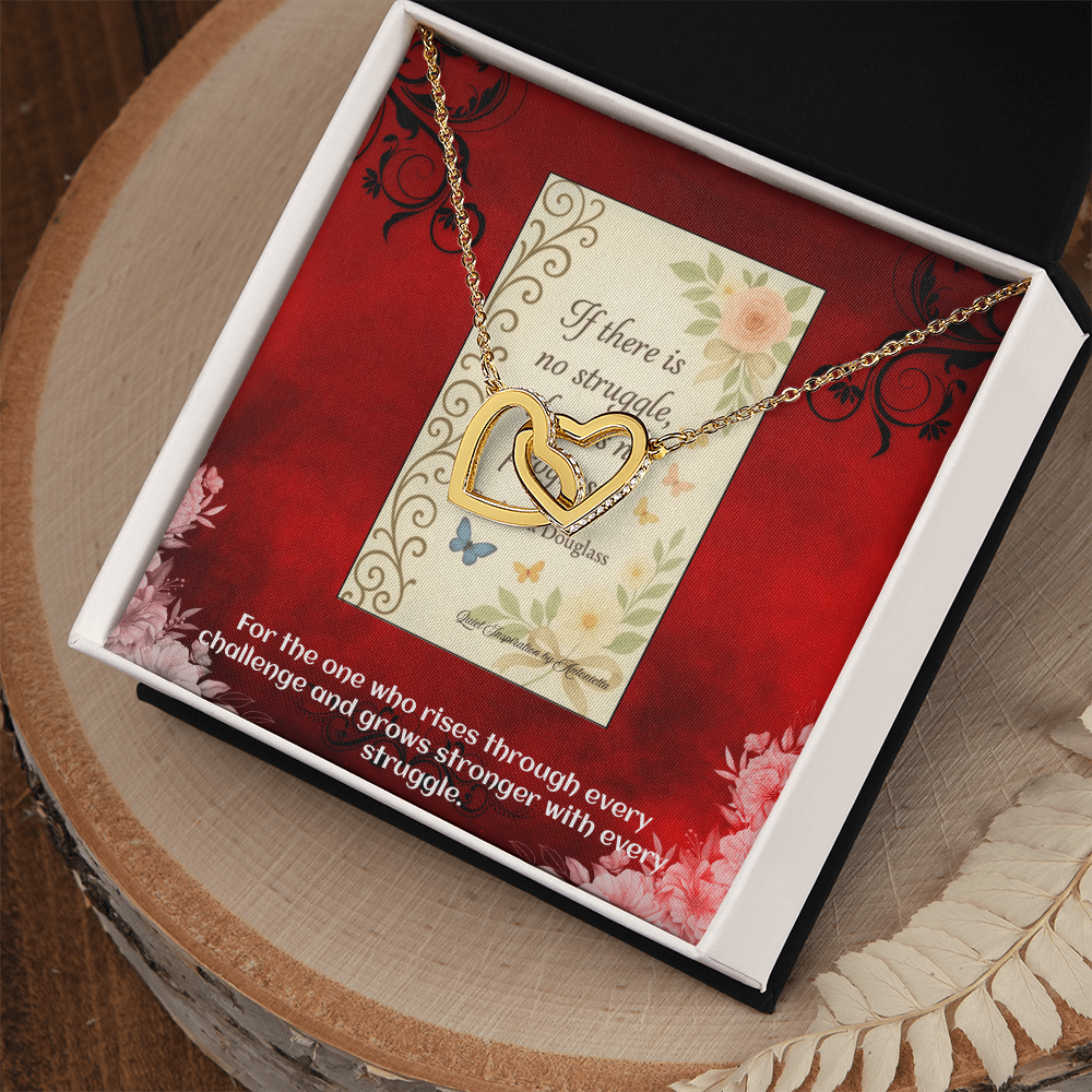 Inspirational “No Struggle, No Progress” Necklace – Motivational Gift for Strength, Resilience & Personal Growth