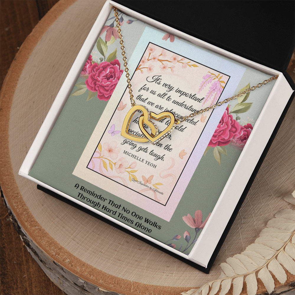 Inspirational Friendship Necklace Gift for Women – “We Are Interconnected” Motivational Jewelry | Encouragement & Support Gift for Best Friend, Sister, or Loved One