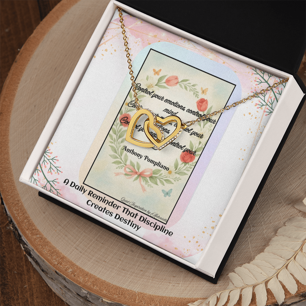 Control Your Emotions Necklace – Inspirational Mindset Gift for Strength, Discipline & Personal Growth | Motivational Jewelry for Her or Him