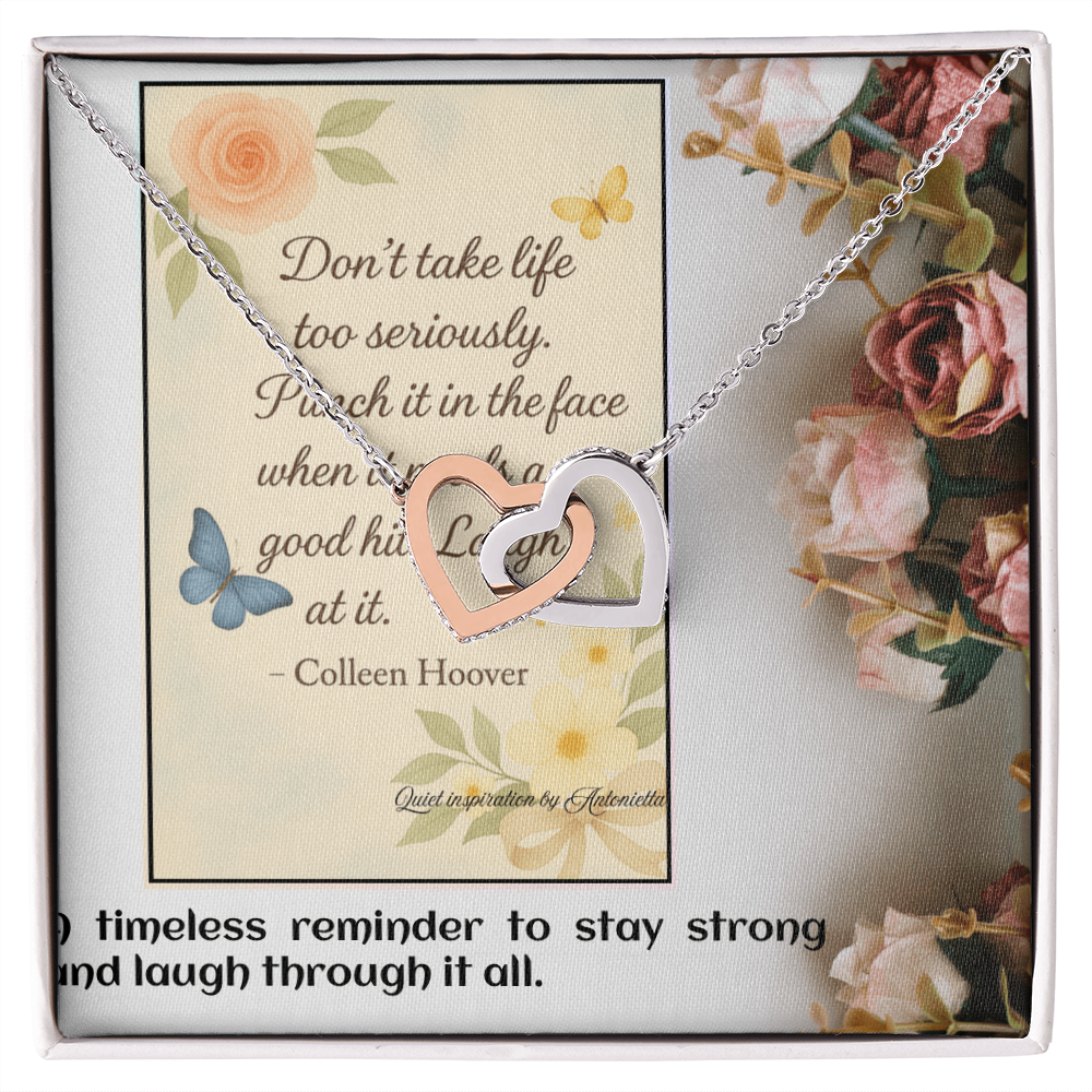 Inspirational Quote Necklace for Women – Encouragement Gift for Her – Strength & Resilience Jewelry – Motivational Pendant Gift