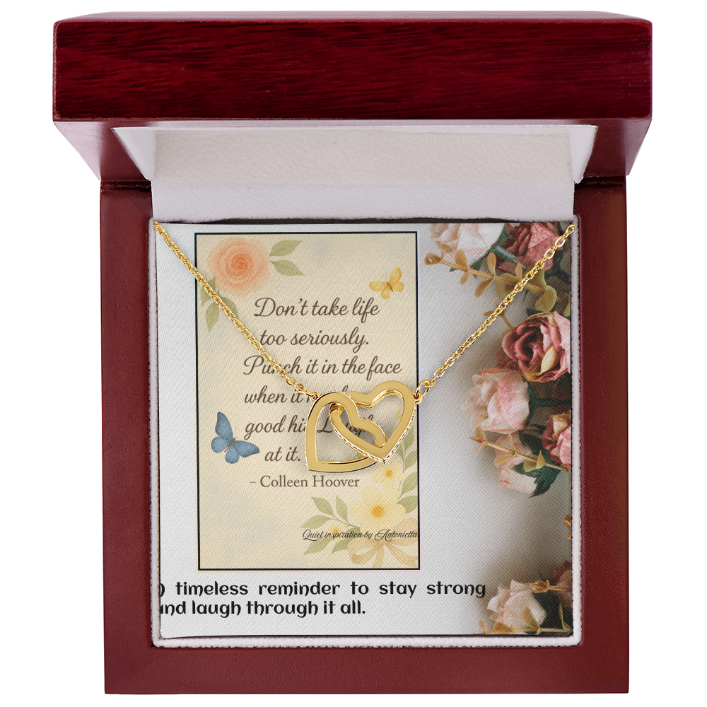Inspirational Quote Necklace for Women – Encouragement Gift for Her – Strength & Resilience Jewelry – Motivational Pendant Gift