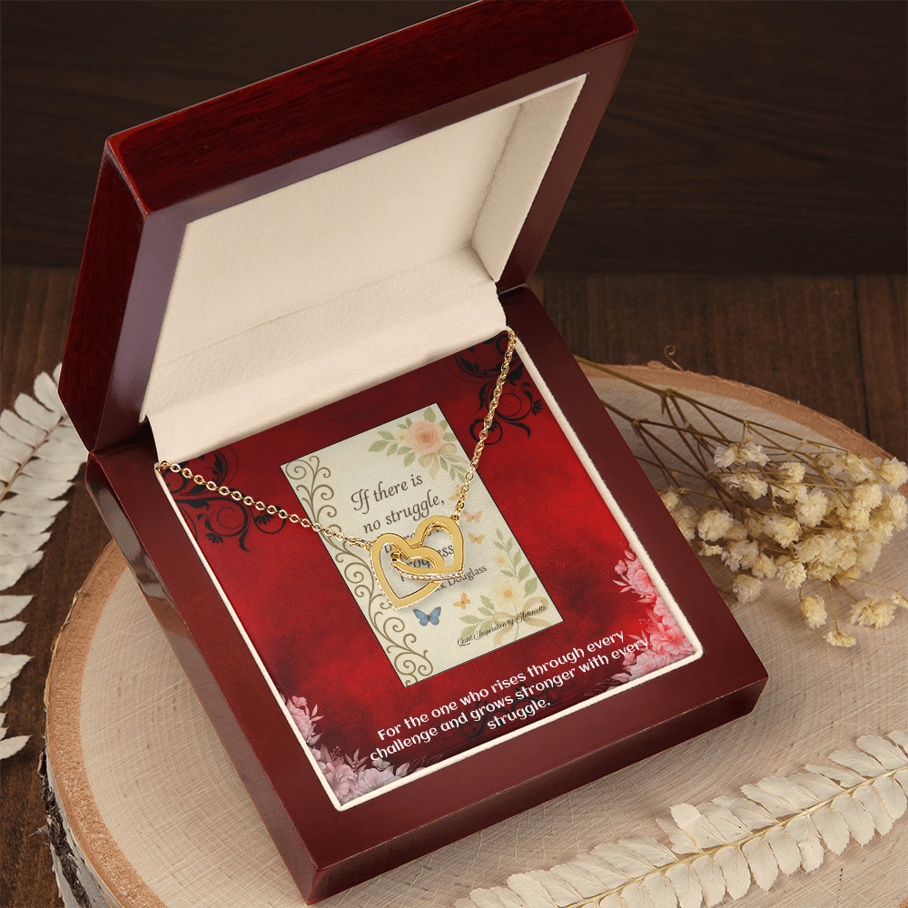 Inspirational “No Struggle, No Progress” Necklace – Motivational Gift for Strength, Resilience & Personal Growth