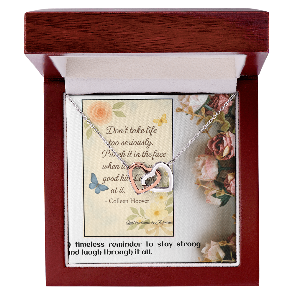Inspirational Quote Necklace for Women – Encouragement Gift for Her – Strength & Resilience Jewelry – Motivational Pendant Gift