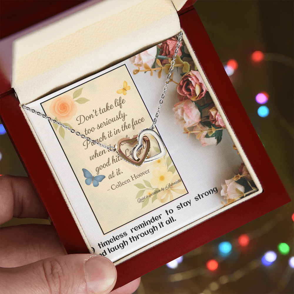 Inspirational Quote Necklace for Women – Encouragement Gift for Her – Strength & Resilience Jewelry – Motivational Pendant Gift