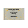 Motivational Desk Mat – “Know What Sparks the Light in You” Inspirational Quote Workspace Pad
