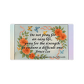 Do Not Pray for an Easy Life” Inspirational Desk Mat – Bruce Lee Motivational Quote Workspace Desk Pad