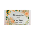 “The Purpose of Our Lives Is to Be Happy” Inspirational Desk Mat – Dalai Lama Motivational Quote Workspace Desk P