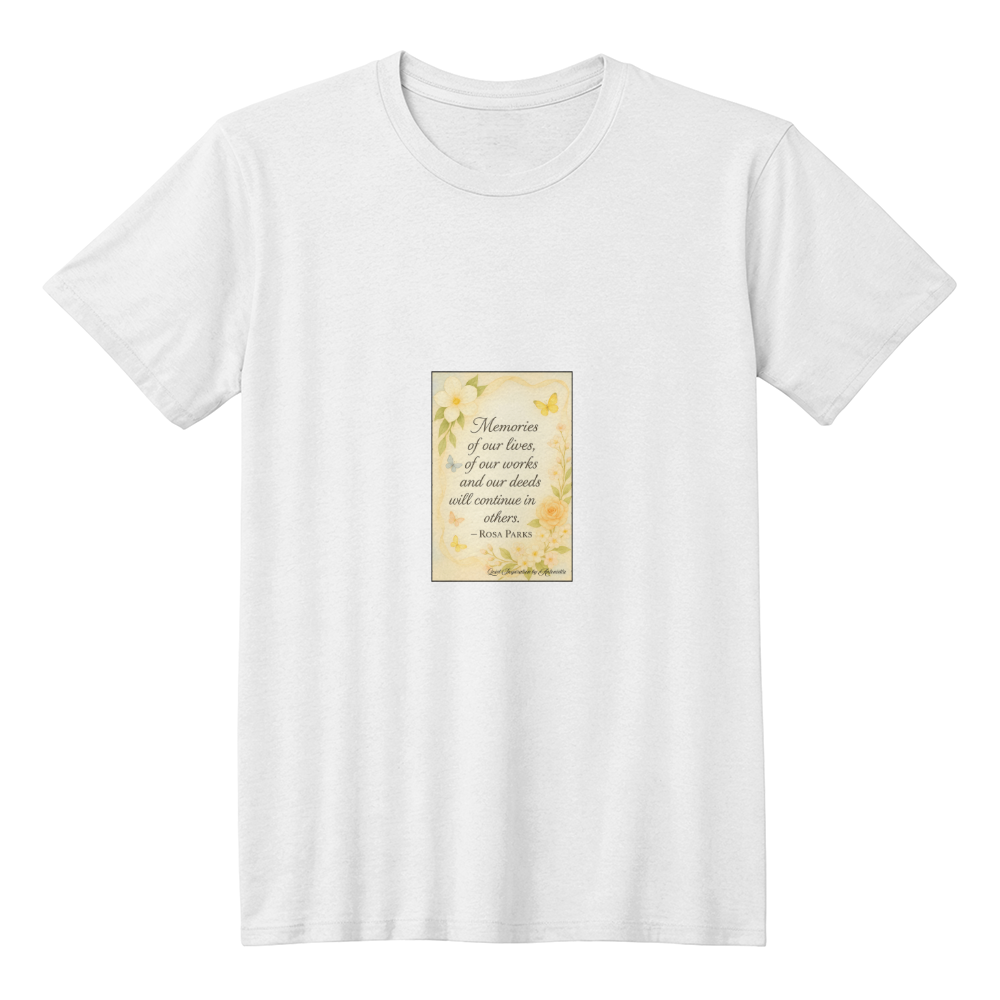 Rosa Parks Quote T-Shirt | Inspirational Kindness Shirt | Motivational Graphic Tee | Positive Mindset Apparel | Quiet Inspiration by Antonietta