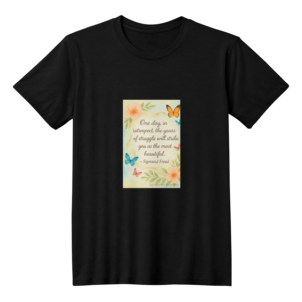 Sigmund Freud Inspirational Quote T-Shirt | Healing Through Struggle Motivation Tee | Positive Mindset Mental Strength Shirt | Inspirational Floral Graphic Tee | Quiet Inspiration by Antonietta