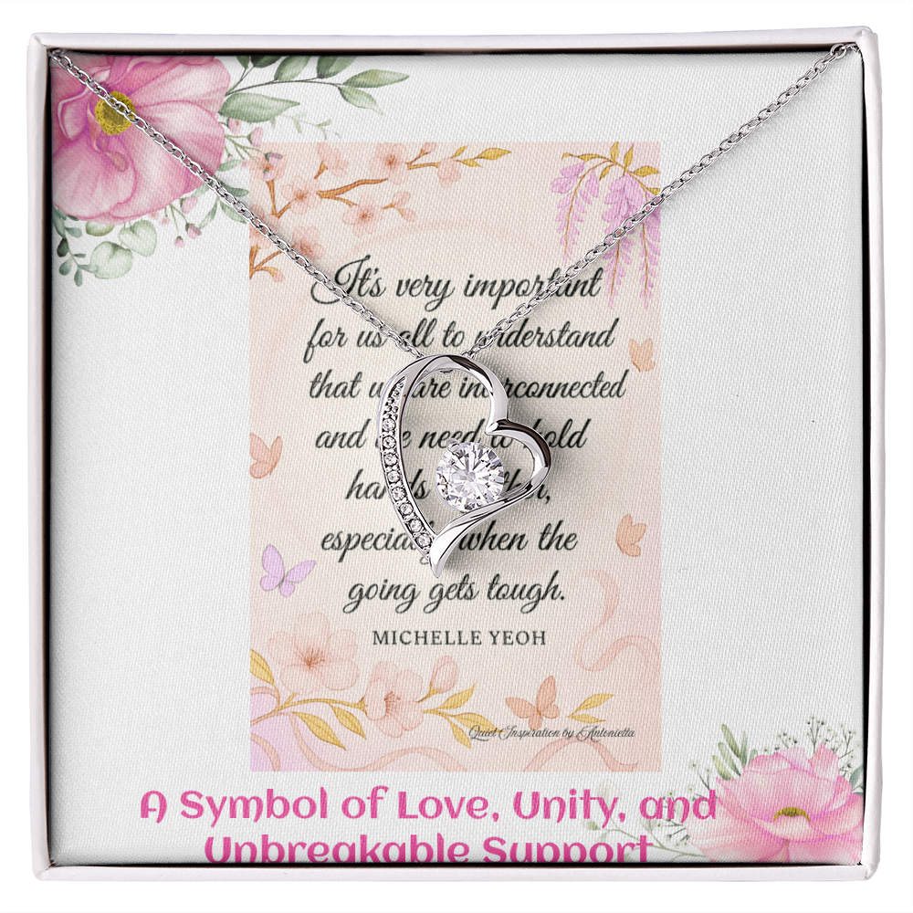 Elegant Heart Necklace for Women – Meaningful Love & Support Gift for Someone Special
