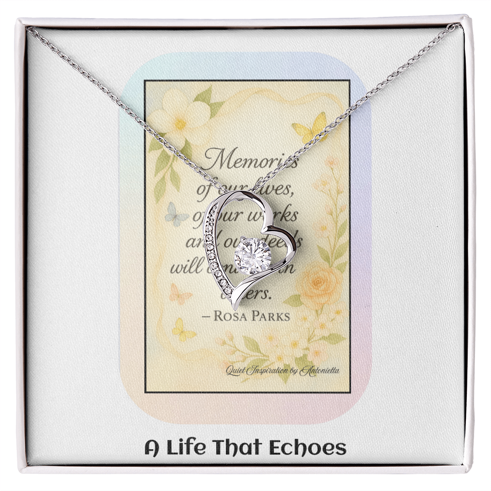 Encouragement Necklace for Women – Meaningful Gift About Legacy, Memories & Making a Difference