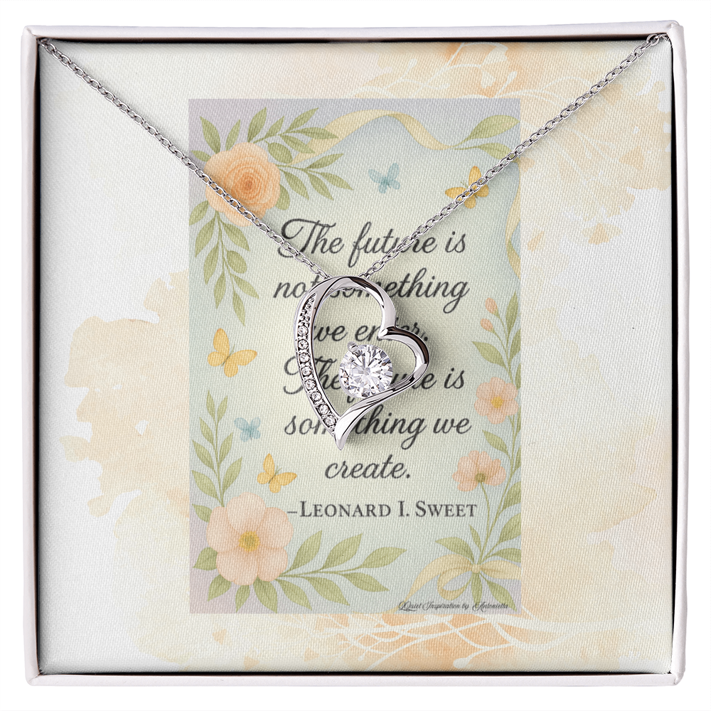 Inspirational Future Necklace for Women – “Create Your Future” Motivational Gift | Encouragement Jewelry for New Beginnings