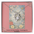 Inspirational Heart Necklace for Strength & Resilience | Meaningful Encouragement Gift for Women