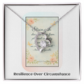 Inspirational Strength Necklace for Women – Motivational Resilience Gift About Inner Strength & Perseverance